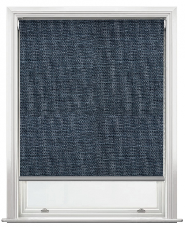 Linesque and Belice  thermal backed roller blind range Linesque Denim. Thermal Backed (4312)