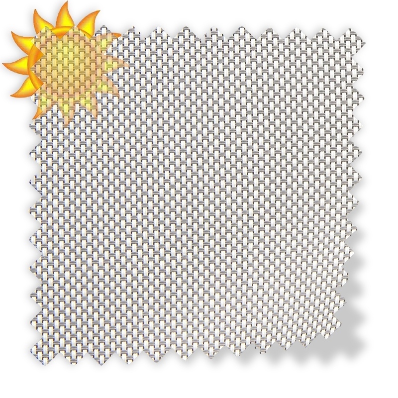Euroview Sunscreen Blinds White Grey (5110)