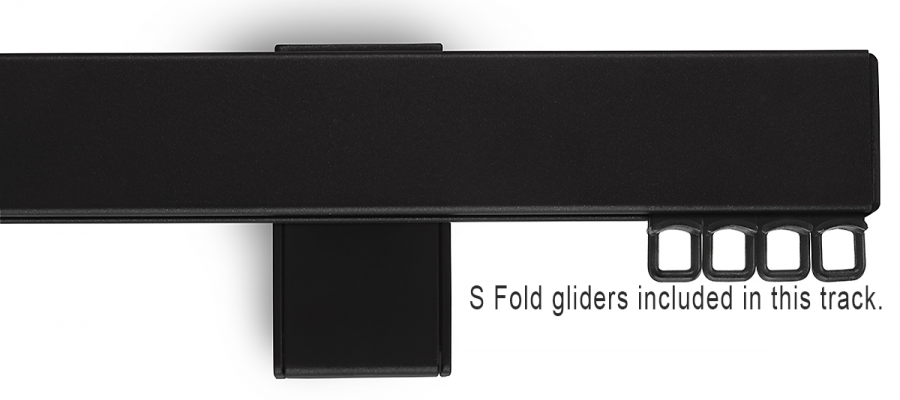 Designer Single Track. (for S Fold Curtains only)
