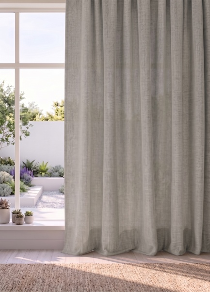 Abaca with Separate Blackout Lining: Angora Abaca with Separate Blackout Lining: Angora