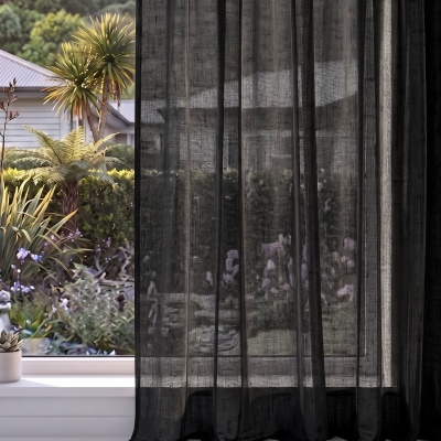 Aruba: All Black (for Pleated Curtains) Aruba: All Black (for Pleated Curtains)