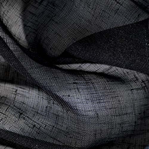 Aruba Sheer Curtain Range for Pleated Curtains. Aruba: All Black (for Pleated Curtains)