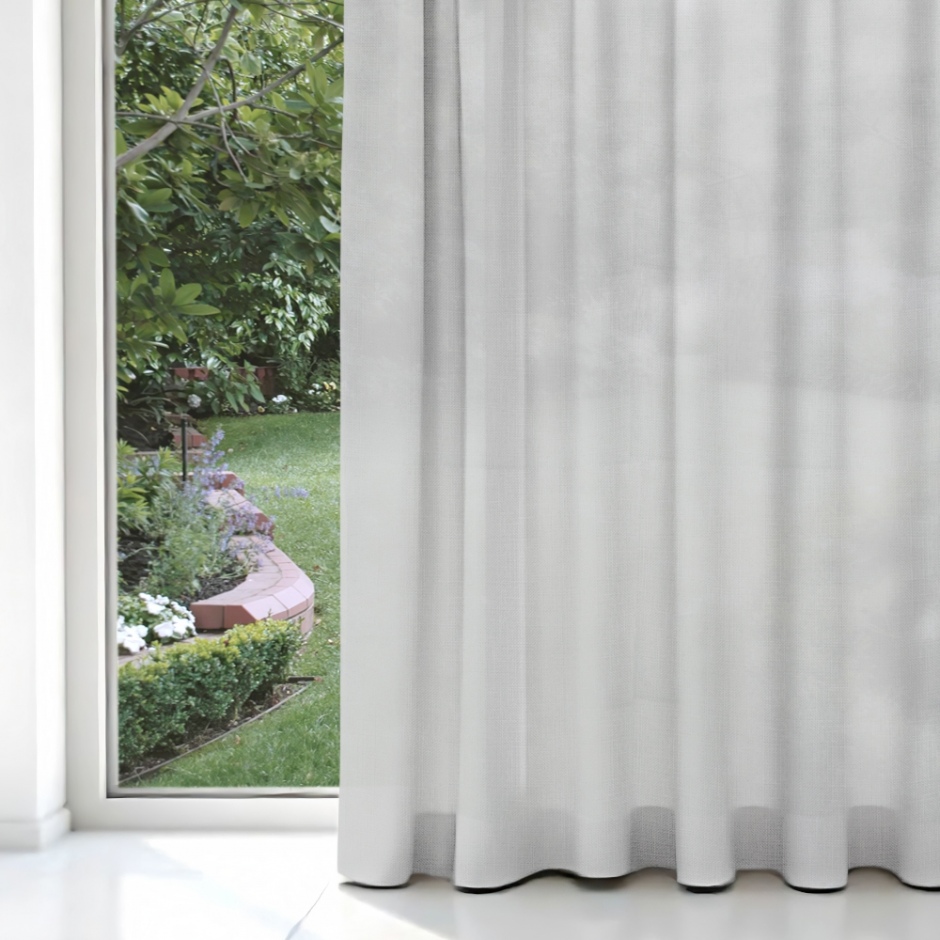 Bergamo S Fold Curtains by Maurice Kain – Premium Light Dimming Curtains in New Zealand Bergamo S Fold Curtains: White (Light Dimming)
