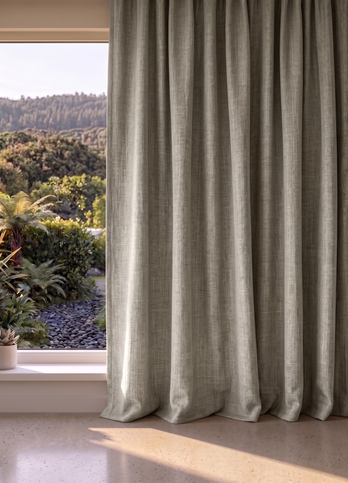 Chesterfield: Thermal Backed for Pleated Curtains Chesterfield: Flax