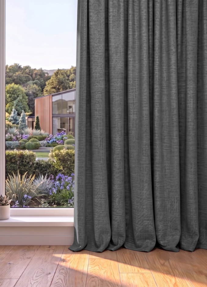 Chesterfield: Thermal Backed for Pleated Curtains Chesterfield: Slate