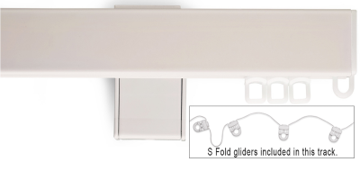 Designer Single Track (for S Fold Curtains Only) Canvas Cloth.