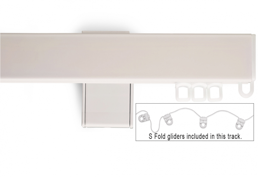 Designer Single Track (for S Fold Curtains Only) Canvas Cloth.