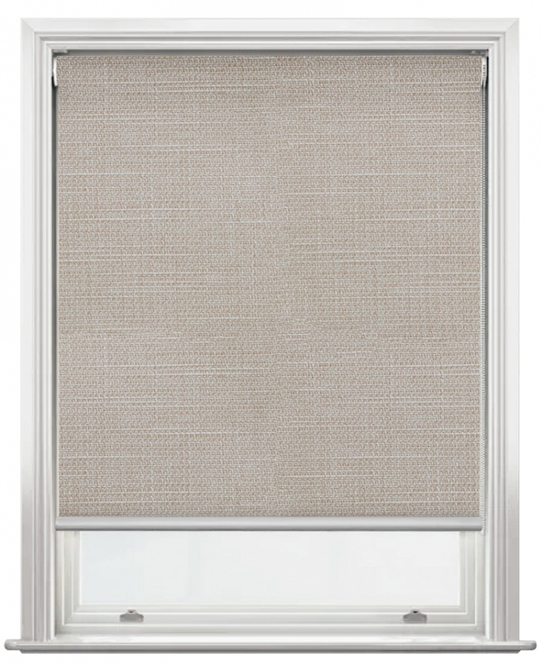 Linesque and Belice  thermal backed roller blind range Linesque Raffia. Thermal Backed (4304)