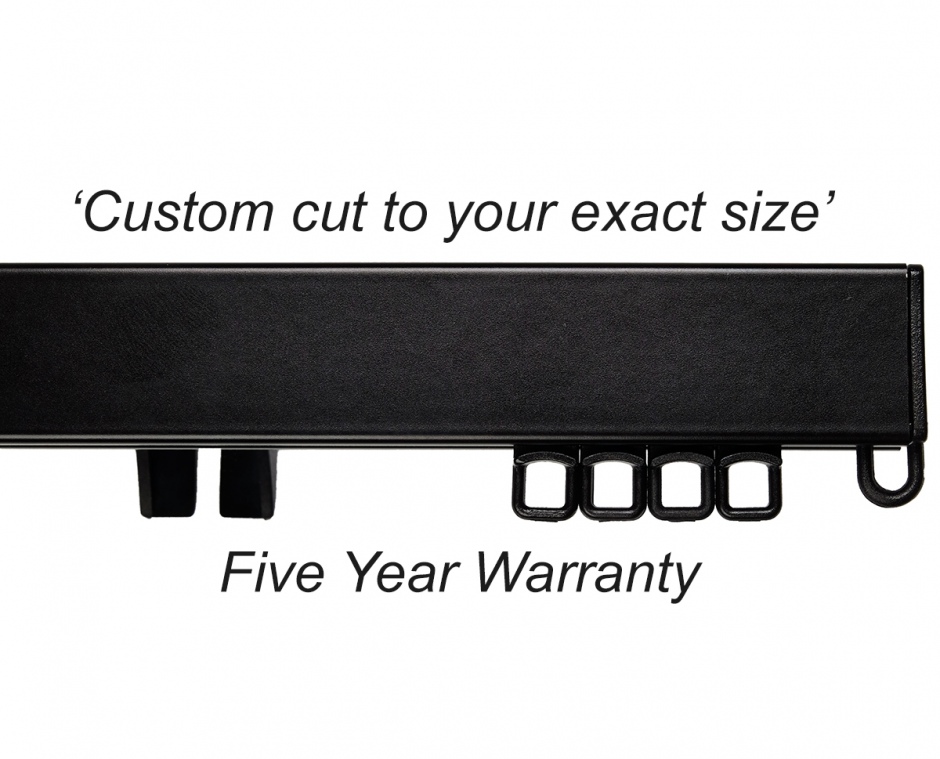 Easy-Fit Curtain Tracks (for all types of pleated curtains). Matt Black Easy-Fit Curtain Tracks (for all types of pleated curtains). Matt Black