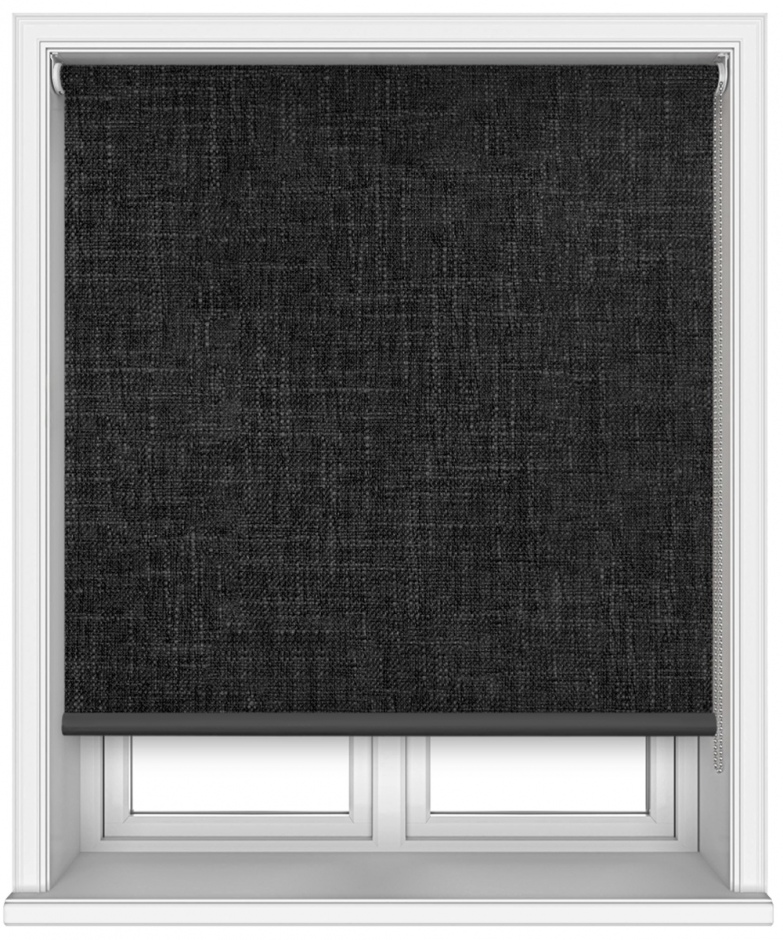 Linesque and Recraft thermal backed roller blind range Recraft: Charcoal Linesque and Recraft thermal backed roller blind range Recraft: Charcoal