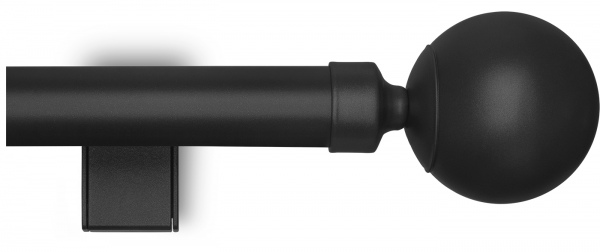 Simple Sphere Finial Kit for Eyelet curtain rods
