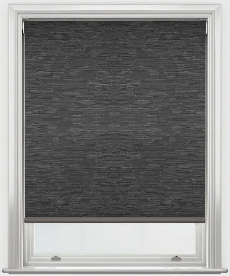 Lucca and Toscana: Motorised, Premium Roller Blinds Toscana with Battery Powered Motor:. Pewter (M3106)