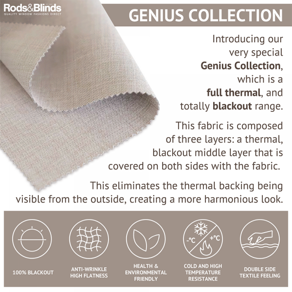 Full thermal, blackout fabric!