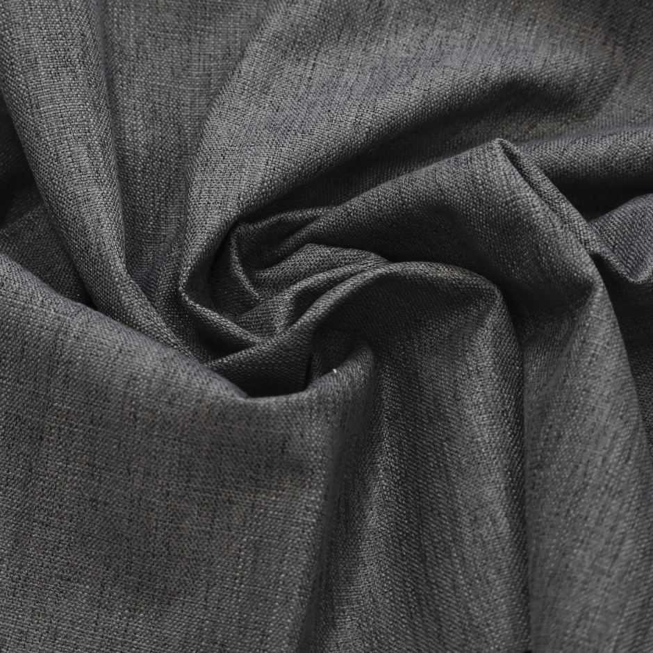 Weylands: Full Blockout and Thermal Backed for Pleated Curtains. Weylands Full Blockout And Thermal Backed For Pleated Curtains: Carbon (11311)