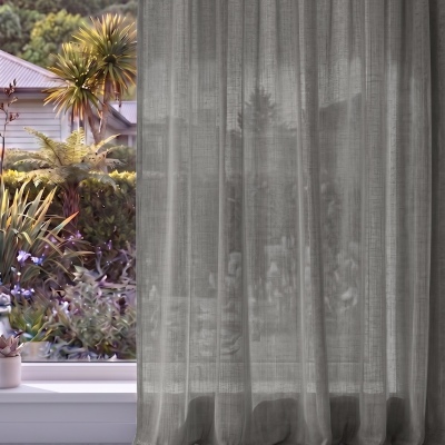 Williamsburg for Pleated Curtains: Ash