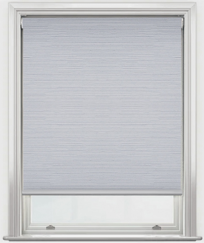 Yaringa Designer Blackout Roller Blinds – Soft Texture, Raw Silk. Yaringa: Cirrus Grey (7952)