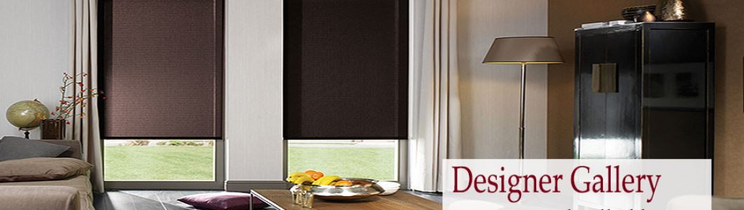 Lounge with roller blinds installed in the windows from our Daintree range.