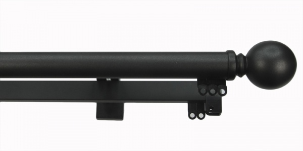 Simple Sphere Finial Kit for Double curtain rods