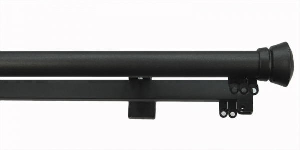 Small Trumpet Finial Kit for Double curtain rods
