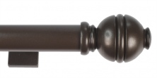 Reeded Ball Finial Kit for Eyelet curtain rods