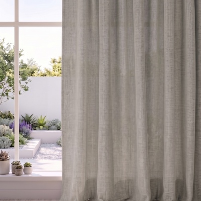 Abaca with Separate Blackout Lining: Angora Abaca with Separate Blackout Lining: Angora