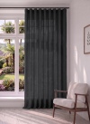 Abaca: A Semi-Sheer, Light Dimming Range for S Fold Curtains Abaca for S Fold Curtains: Charcoal Abaca: A Semi-Sheer, Light Dimming Range for S Fold Curtains Abaca for S Fold Curtains: Charcoal