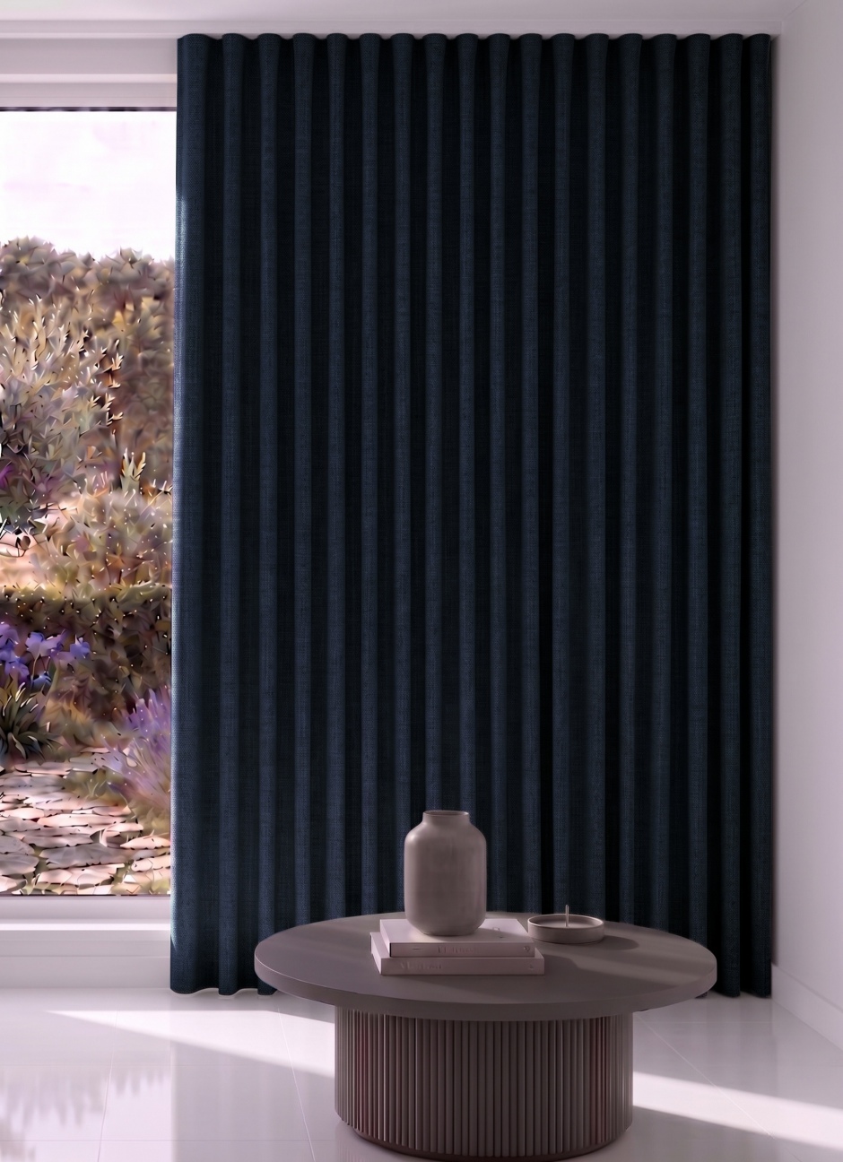 Flannery: Full Blockout and Thermal Backed for S Fold Curtains. Flannery Full Blockout And Thermal Backed For S Fold Curtains: Ink (11161) Flannery: Full Blockout and Thermal Backed for S Fold Curtains. Flannery Full Blockout And Thermal Backed For S Fold Curtains: Ink (11161)
