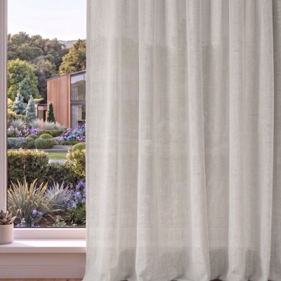 Abaca with Separate Blackout Lining: Natural Abaca with Separate Blackout Lining: Natural