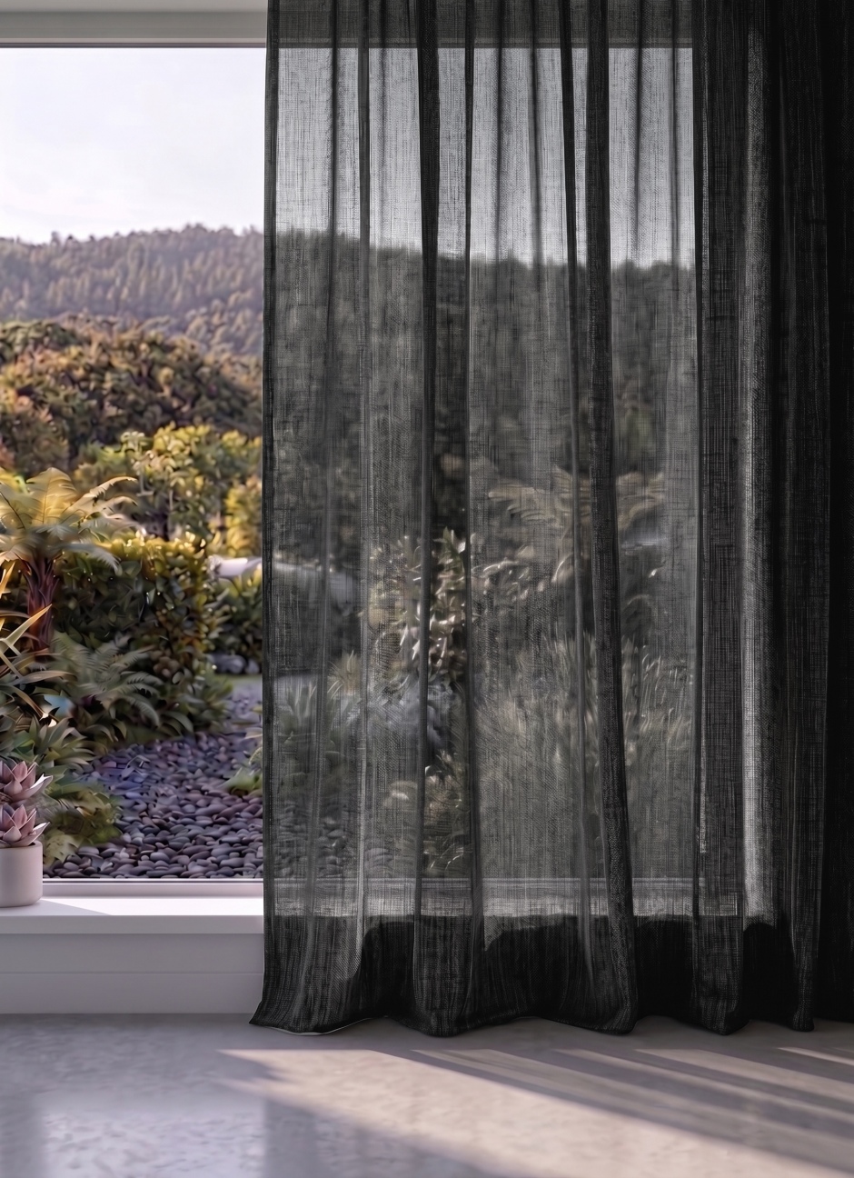 Odin: Sheer Fabric Range for S Fold Curtains Odin Sheer For S Fold Curtains: Charcoal (10039) Odin: Sheer Fabric Range for S Fold Curtains Odin Sheer For S Fold Curtains: Charcoal (10039)