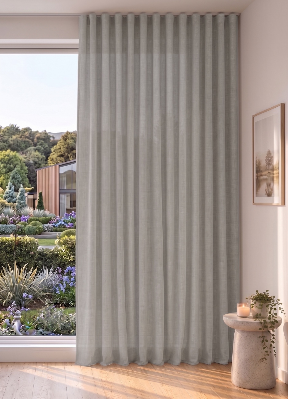 Abaca: A Semi-Sheer, Light Dimming Range for S Fold Curtains Abaca for S Fold Curtains: Whisper Abaca: A Semi-Sheer, Light Dimming Range for S Fold Curtains Abaca for S Fold Curtains: Whisper